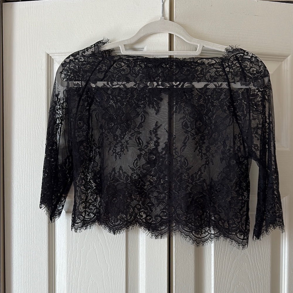 Elegant Black Lace Top